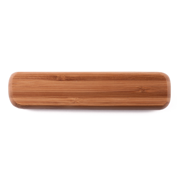 R01070.10.O - Długopis Vizela w bambusowym etui, brązowy