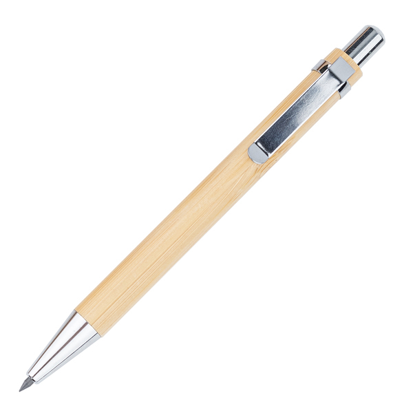 R02315.13 - Bambusowy, wieczny długopis/ołówek w etui Lakimus, beżowy