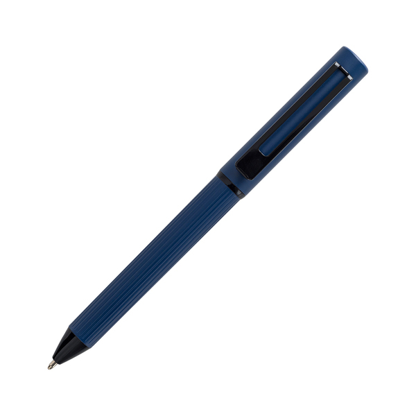 R02328.42.IIQ - Zestaw upominkowy notes z długopisem Lovina, granatowy - druga jakość