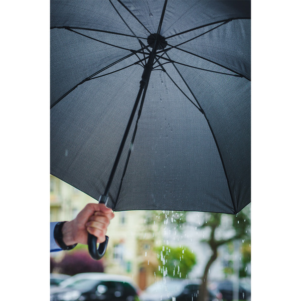 R07937.02.IIQ - Elegancki parasol Lausanne, czarny - druga jakość