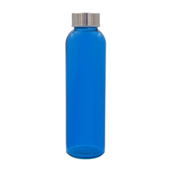 R08176.04 - Kolorowa, szklana butelka Aqua Kuba 500 ml, niebieski