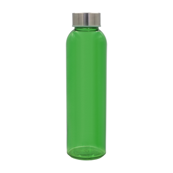 R08176.05 - Kolorowa, szklana butelka Aqua Kuba 500 ml, zielony