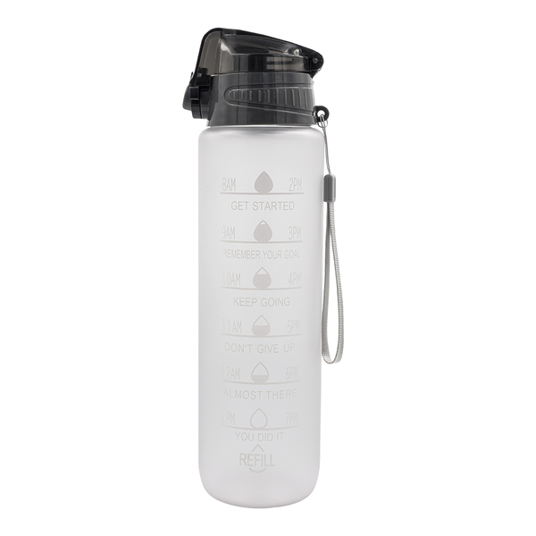 R08185.00 - Bidon motywacyjny z tritanu Keepgoing 1000 ml, transparentny