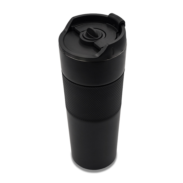 R08191.02 - Kubek termiczny z french press Aspet 450 ml, czarny