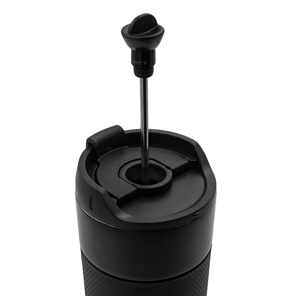 R08191.02 - Kubek termiczny z french press Aspet 450 ml, czarny