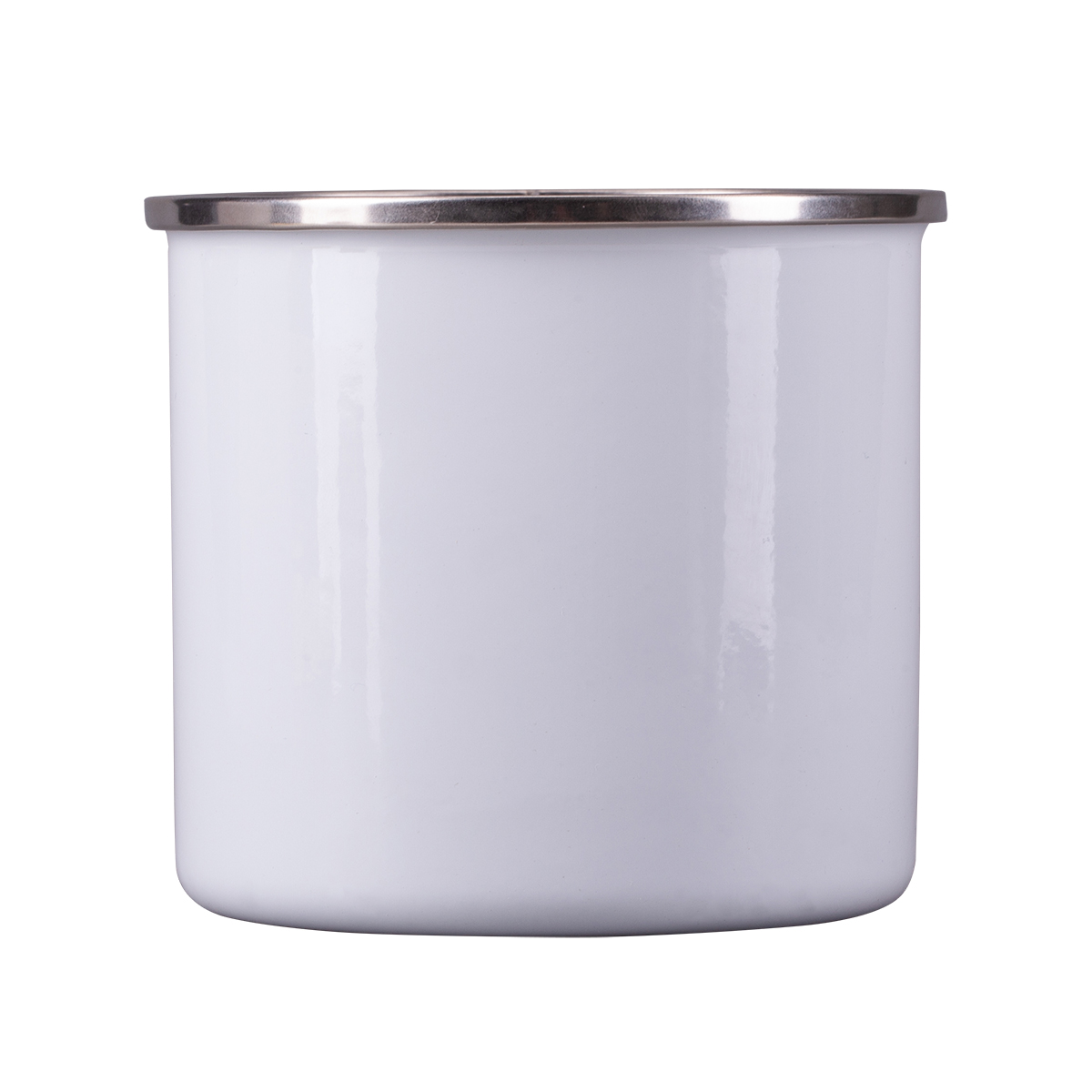 R08200.06 - Kubek emaliowany z powłoką sublimacyjną Odis 500 ml, biały 