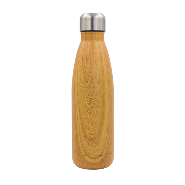 R08205.10 - Butelka termiczna Woody 500 ml, brązowy