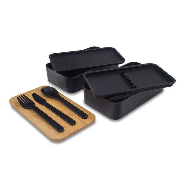 R08226.02 - Victor lunch box podwójny 1000 ml, czarny