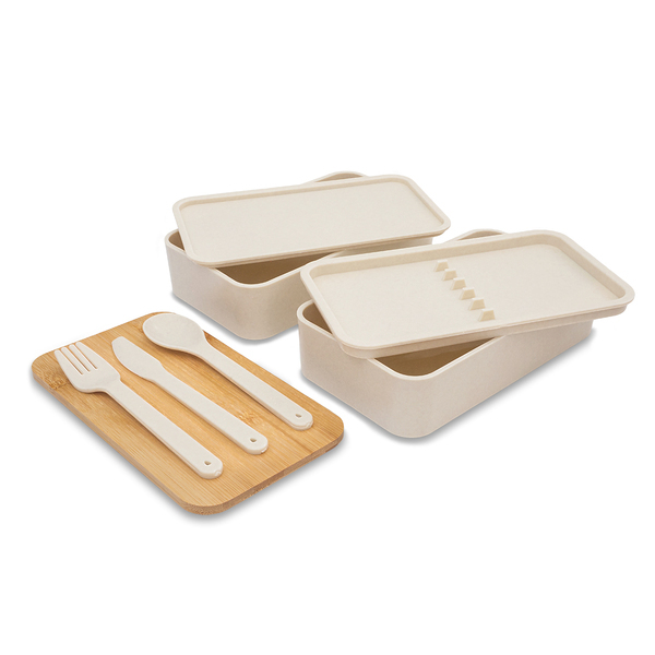 R08226.13 - Victor lunch box podwójny 1000 ml, beżowy