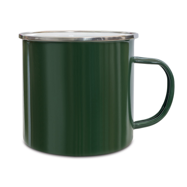 R08231.05 - Kubek emaliowany Oldschool 500 ml, zielony