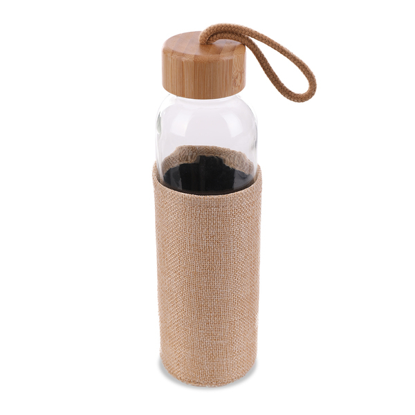 R08237.13 - Szklana butelka Aquarius 500 ml, beżowy