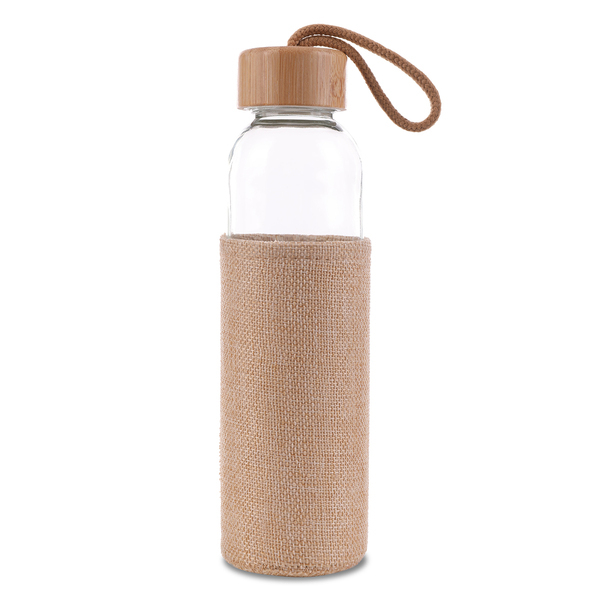 R08237.13 - Szklana butelka Aquarius 500 ml, beżowy