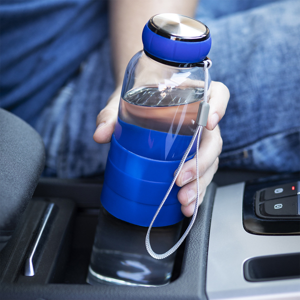 R08262.04.O - Szklana butelka Marane 550 ml, niebieski 