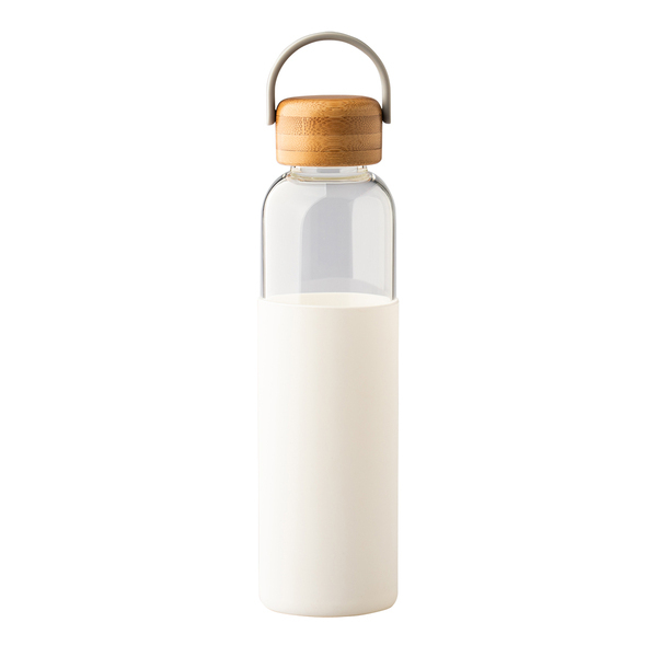 R08272.06 - Szklana butelka Refresh 560 ml, biały