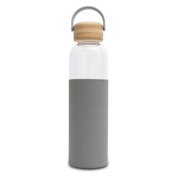 R08272.21 - Szklana butelka Refresh 560 ml, szary