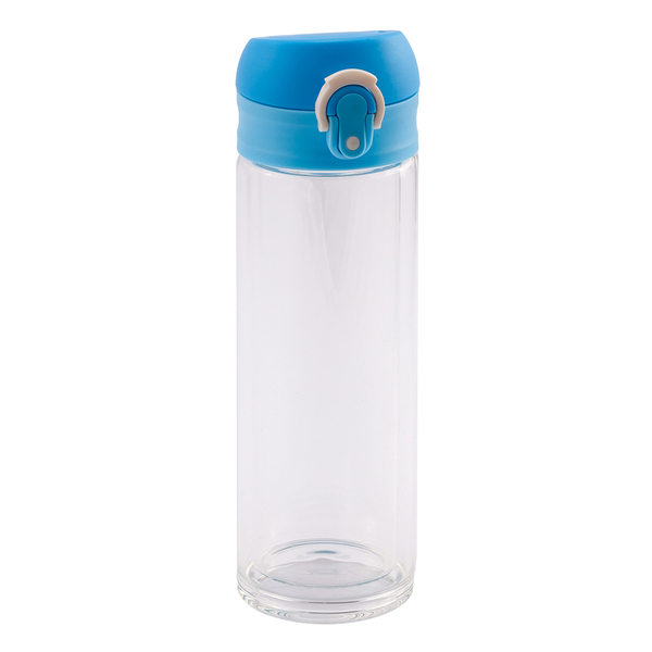 R08284.28 - Butelka szklana Abisko 280 ml, jasny niebieski