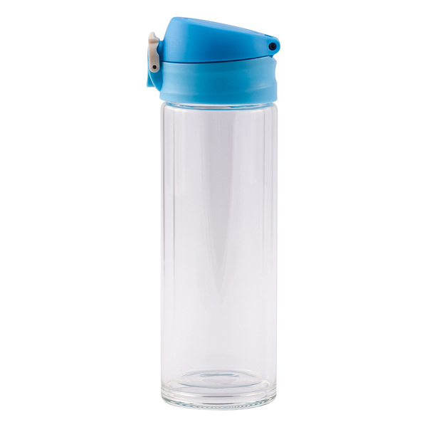 R08284.28 - Butelka szklana Abisko 280 ml, jasny niebieski