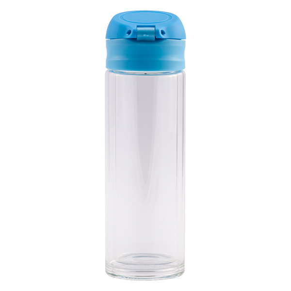 R08284.28 - Butelka szklana Abisko 280 ml, jasny niebieski