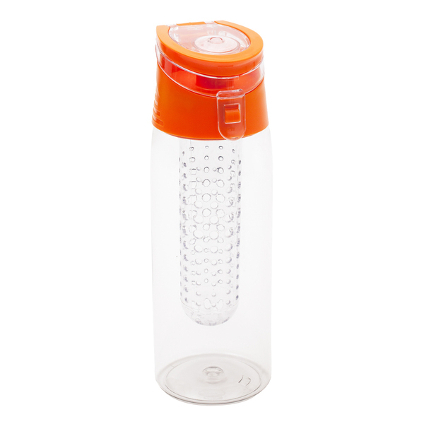 R08313.15 - Bidon Frutello 700 ml, pomarańczowy/transparentny