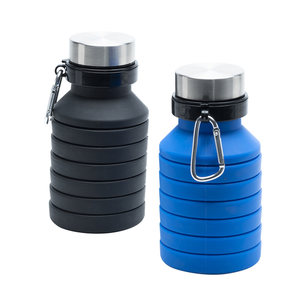 R08436.04 - Składany bidon sportowy Makalu 550 ml, niebieski