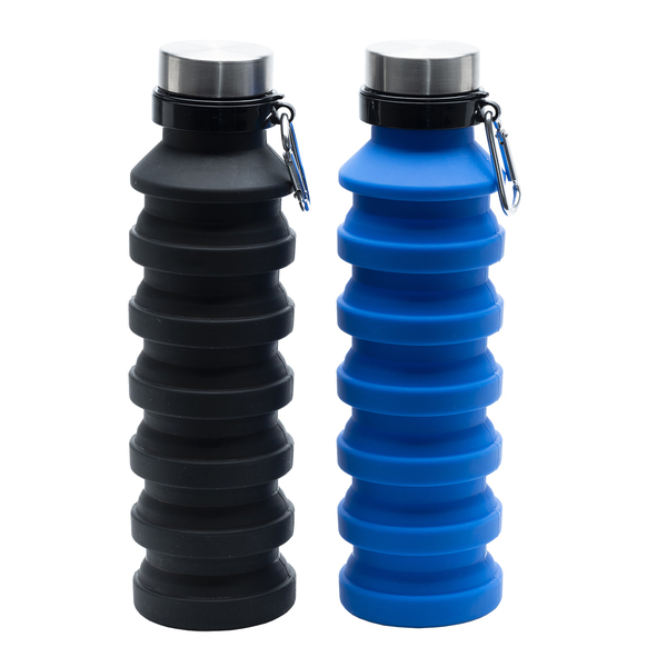 R08436.04 - Składany bidon sportowy Makalu 550 ml, niebieski