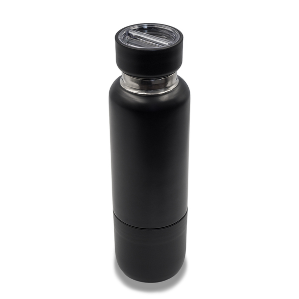 R08437.02 - Wielofunkcyjna butelka termiczna Multina 500 ml, czarny