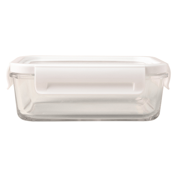 R08442.00 - Lunch box Delect 900 ml, biały/transparentny