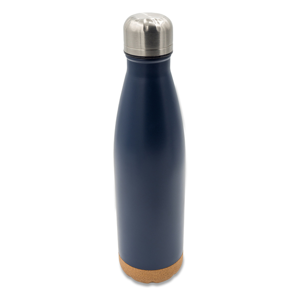 R08445.42 - Butelka termiczna z korkowym spodem Jowi 500 ml, granatowy