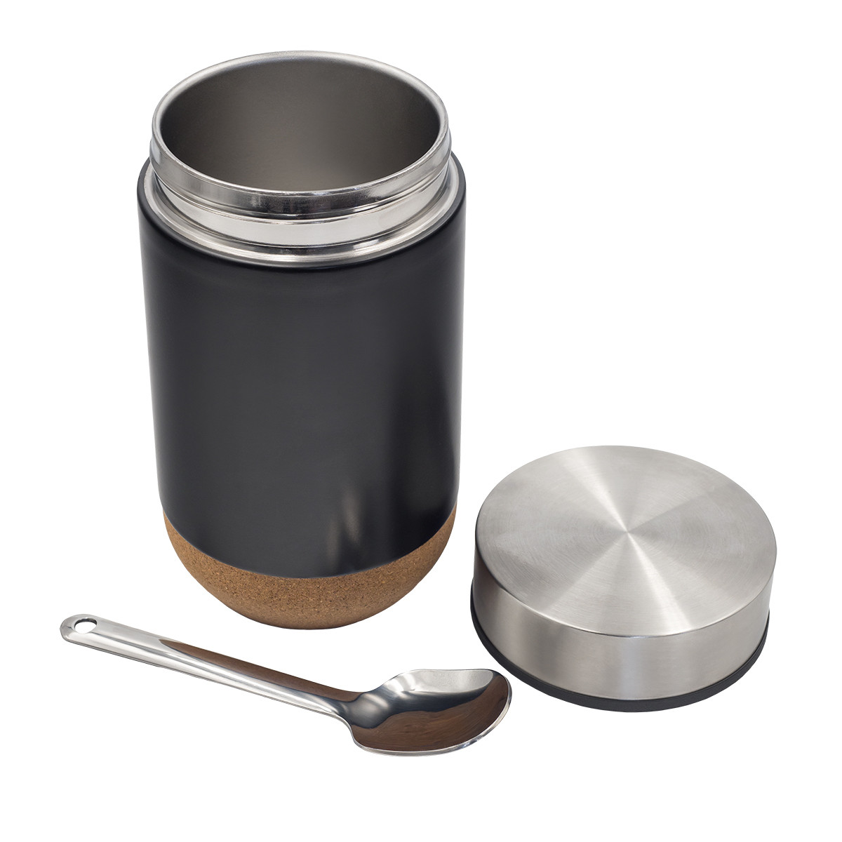 R08455.02 - Pojemnik próżniowy Basilan 400 ml, czarny 