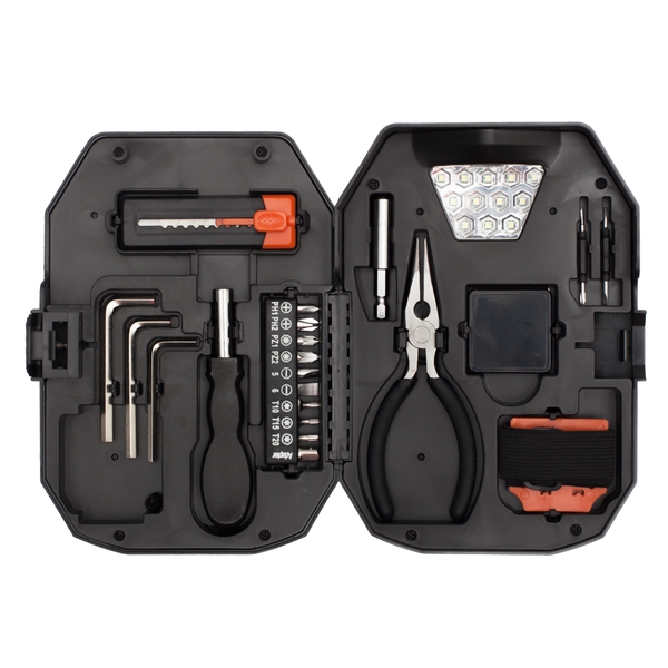 R17539.02 - Zestaw narzędzi Smart DIY, czarny/czerwony