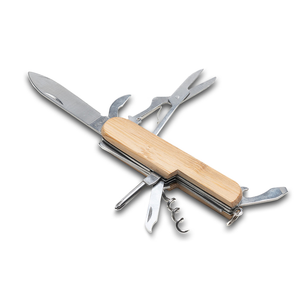 R17566.10 - Scyzoryk wielofunkcyjny Pattani, brązowy