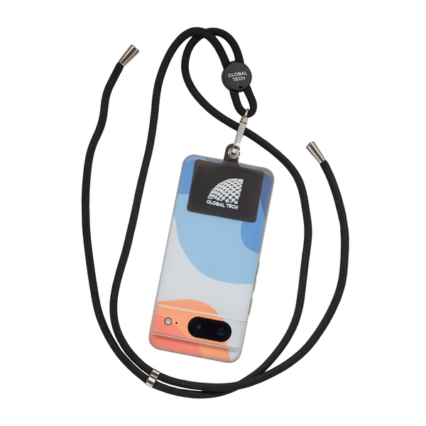 R17851.02 - Smycz do telefonu Flex, czarny