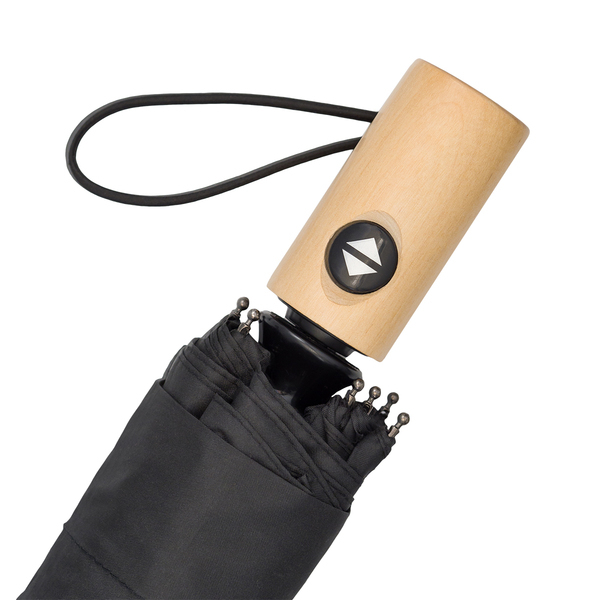 R17953.02 - Parasol z drewnianą rączką Granton, czarny