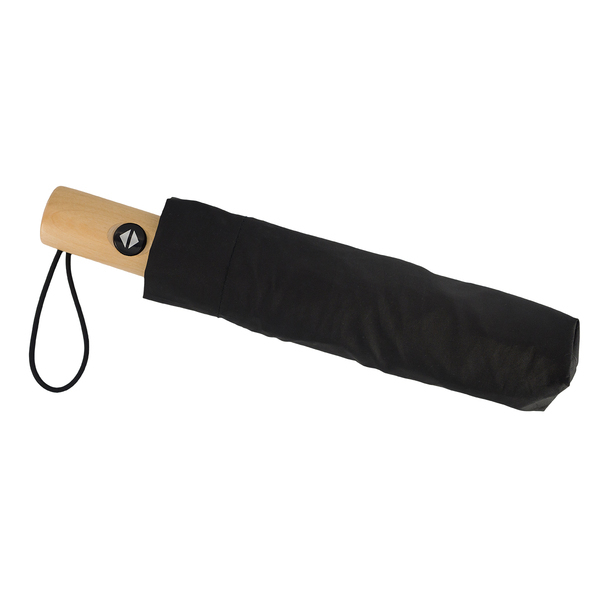 R17953.02 - Parasol z drewnianą rączką Granton, czarny