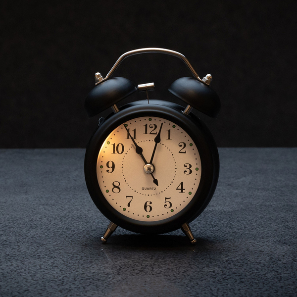 R22116.02 - Zegar Retro, czarny