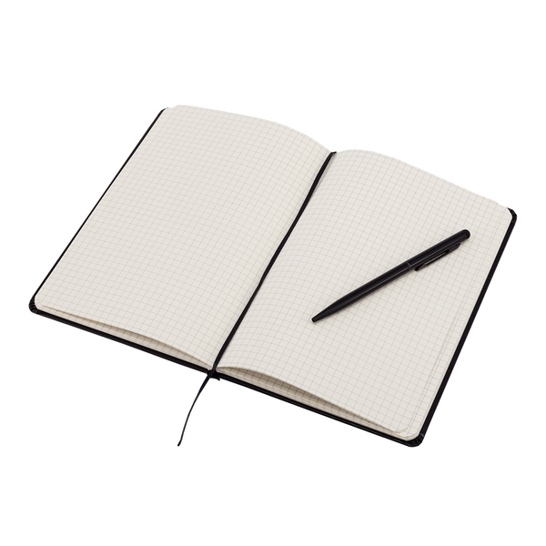 R64214.02 - Zestaw notes z długopisem Abrantes, czarny