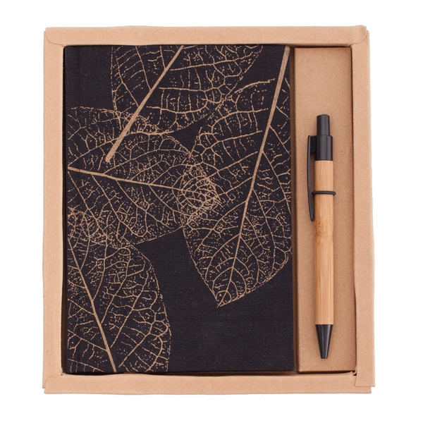 R64238.79 - Zestaw Porto - notes z długopisem, brązowy