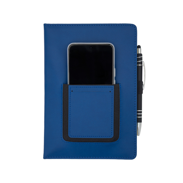 R64248.42 - Notes z kieszonką na telefon Eibar, granatowy