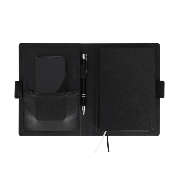 R64254.02.O - Organizer z notesem Sannat, czarny