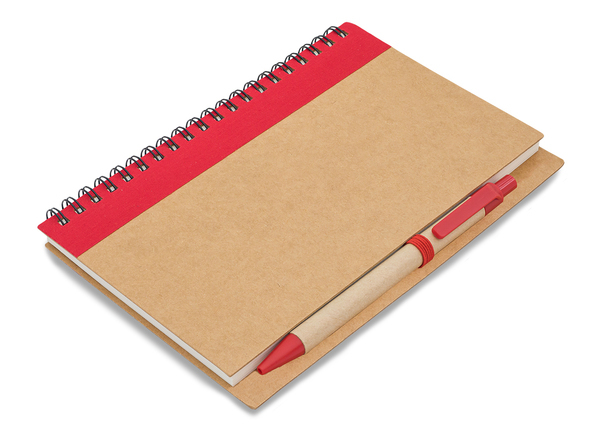 R64267.08 - Notes z długopisem Dalvik, czerwony