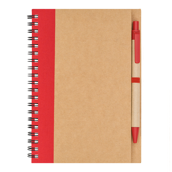 R64267.08 - Notes z długopisem Dalvik, czerwony