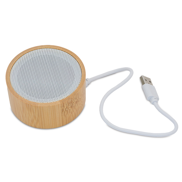 R64374.10 - Bambusowy głośnik Bluetooth Soundy, brązowy