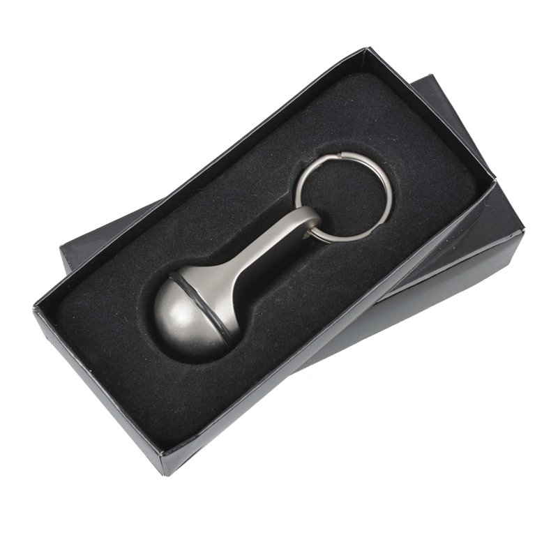 R73312 - Brelok metalowy Old School, srebrny