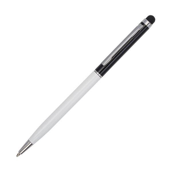 R73403.06 - Długopis aluminiowy Touch Tipo, biały