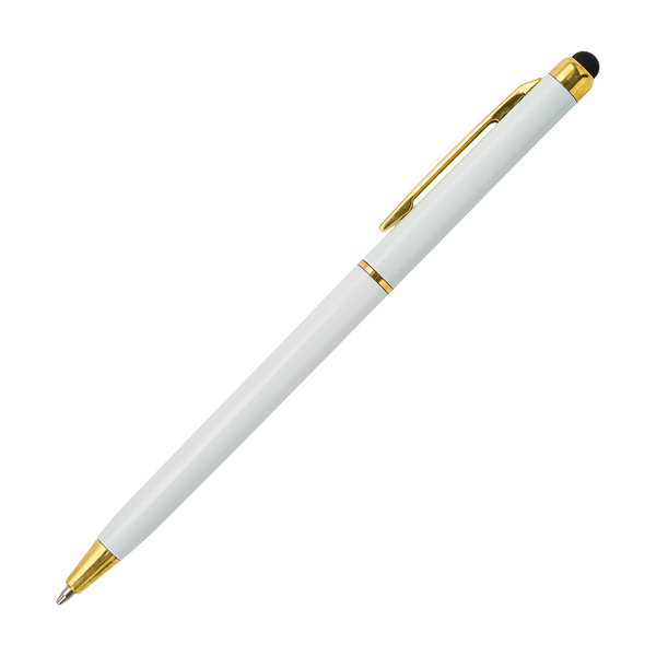 R73404.06 - Długopis plastikowy Touch Pointer, biały