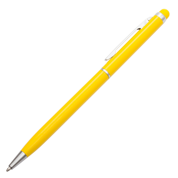R73408.03 - Długopis aluminiowy Touch Tip, żółty