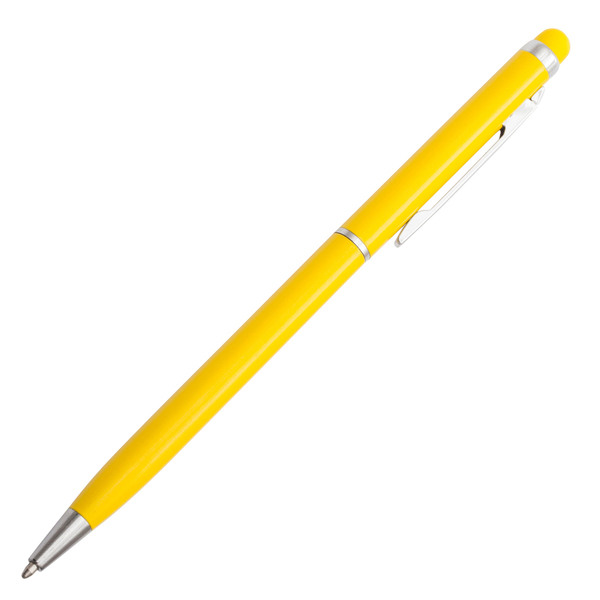R73408.03 - Długopis aluminiowy Touch Tip, żółty
