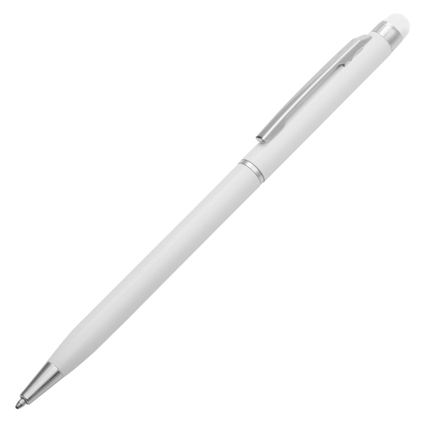 R73408.06 - Długopis aluminiowy Touch Tip, biały