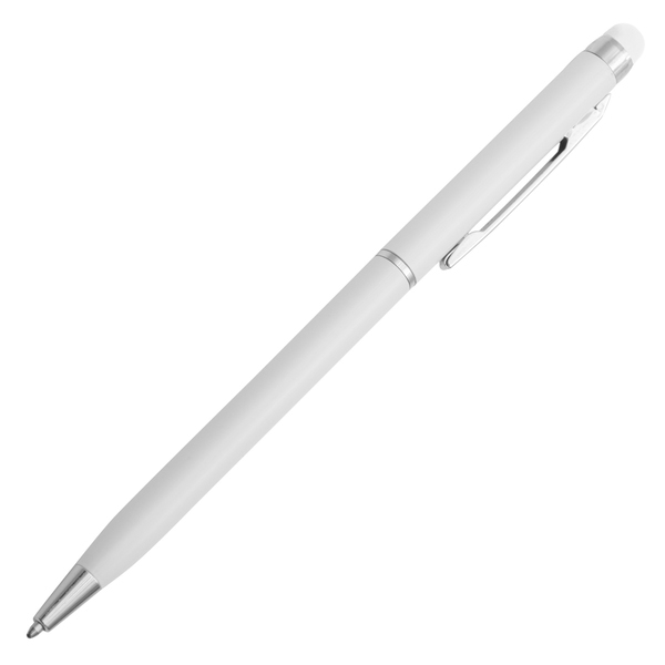 R73408.06 - Długopis aluminiowy Touch Tip, biały