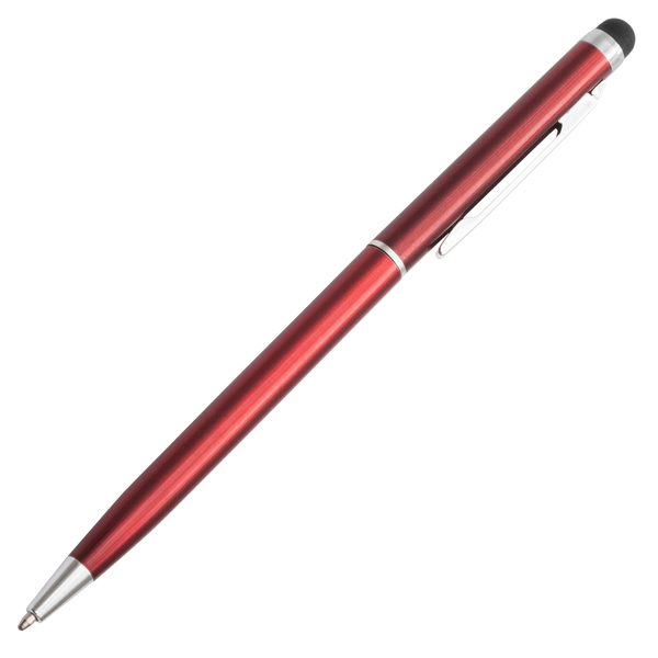 R73408.08 - Długopis aluminiowy Touch Tip, czerwony